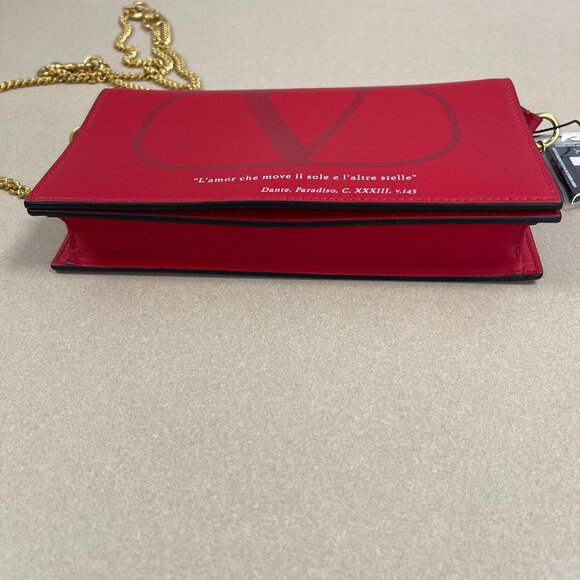 Valentino Garavani Love Lab Dante Paradiso Two Way Bag Red Leather - Preowned - Picture 13 of 13